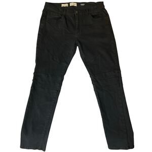 Scott James Men Jeans size W36 x L30 Black Mid Rise Stretch Slim Fit